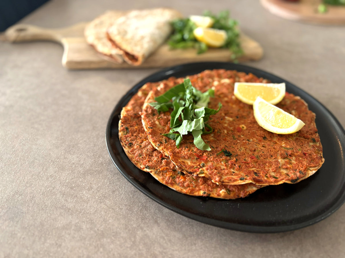 Lahmacun fresh from the oven